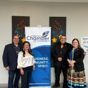 Kyle Mason, Cheryl Baraniuk, Terry Brown, and Renee Greyeyes