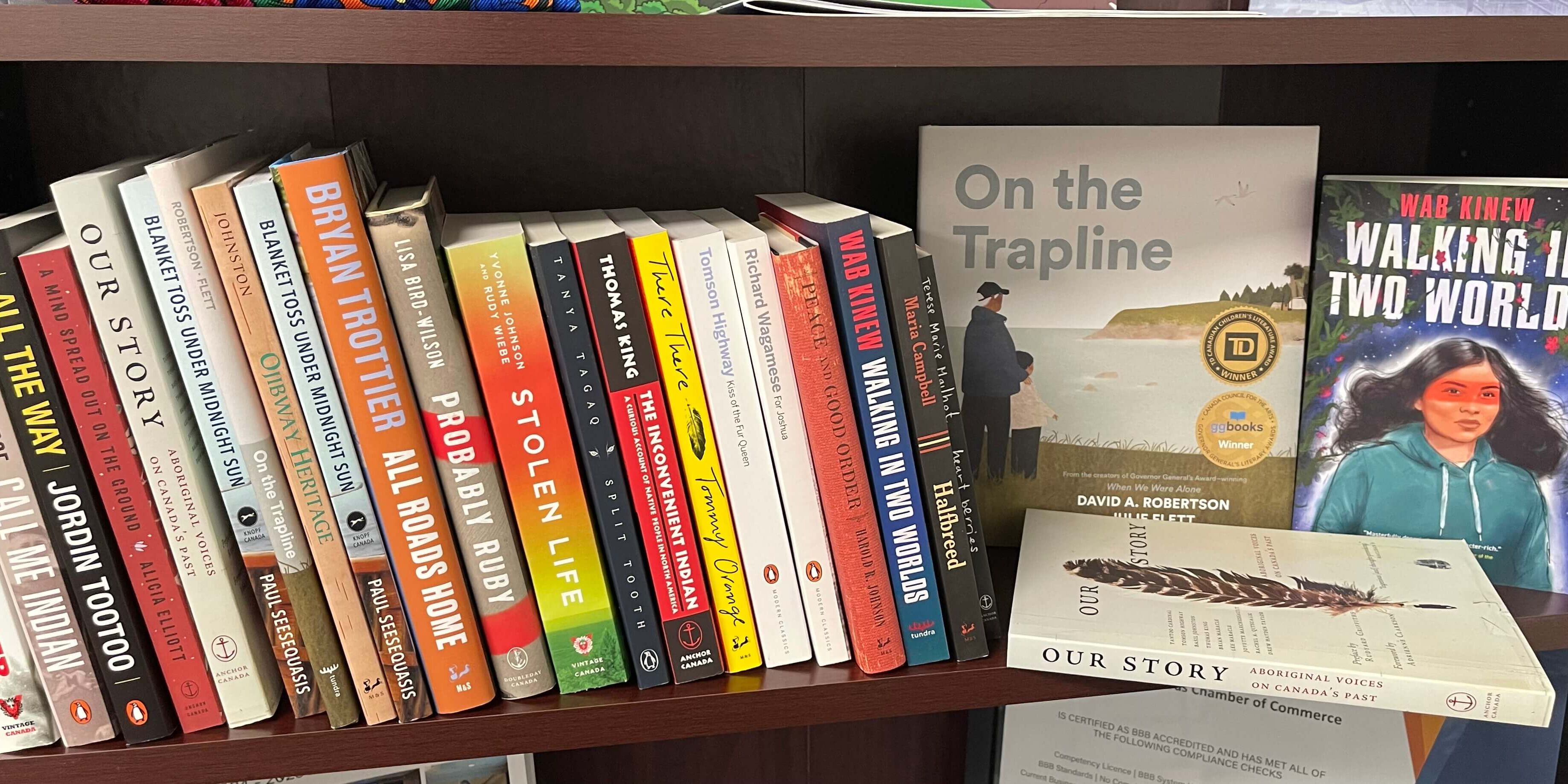 books donated by Save the Children Canada