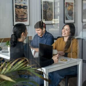 People meeting at a table