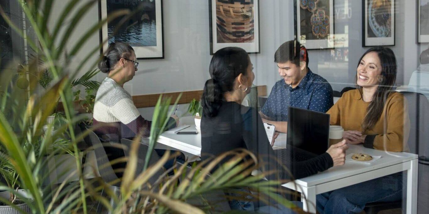 People meeting at a table