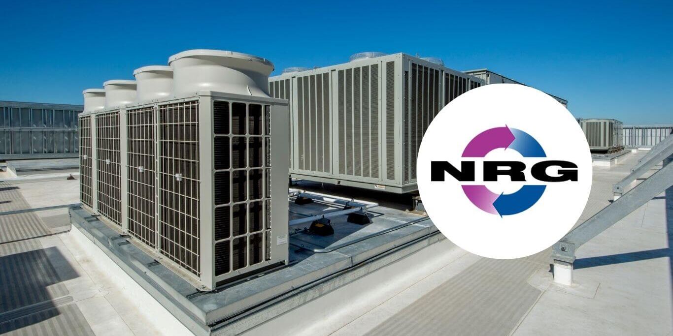 photo of HVAC with NRG logo