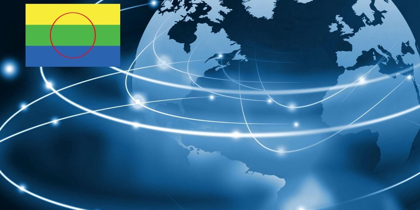 News Image (1) Flag of the Peguis First Nation over a global map