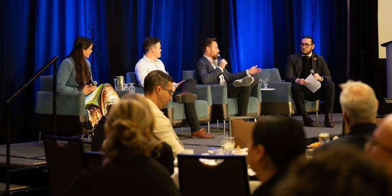 launching-success-panel Launching Success youth entrepreneur panellists: Matthew Sabourin, Alexandre Hupe, Shyla Niemi